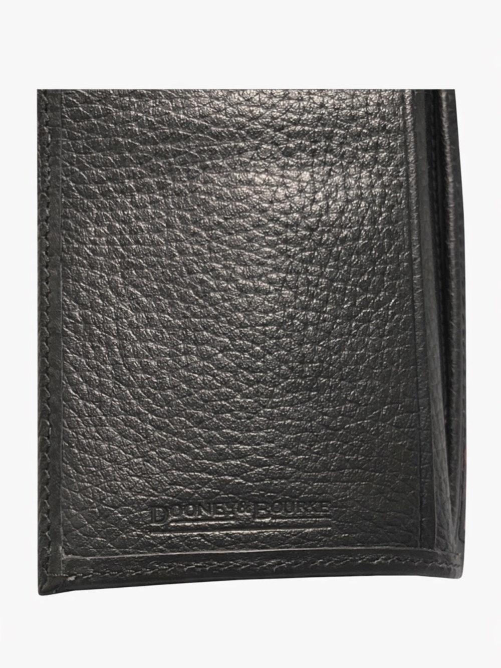 Dooney & Bourke Lucca Wallet Black Pebbled Leather Snap Zip EUC - Picture 5 of 5